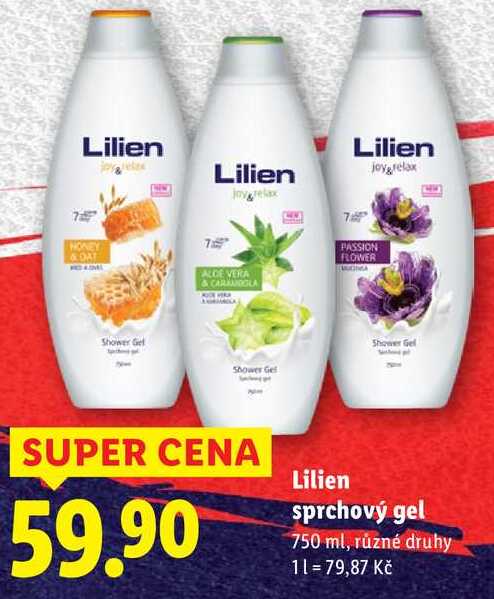 Lilien sprchový gel, 750 ml