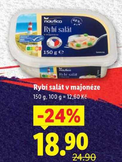 Rybí salát v majonéze, 150 g