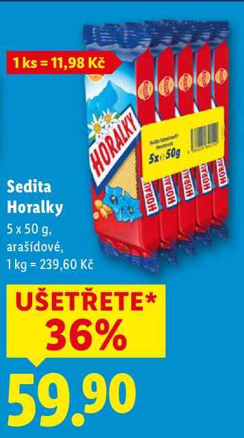 Sedita Horalky, 5x 50 g