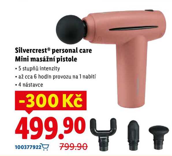 Silvercrest personal care Mini masážní pistole 