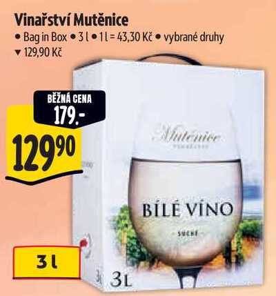 Vinařství Mutěnice, 3 l