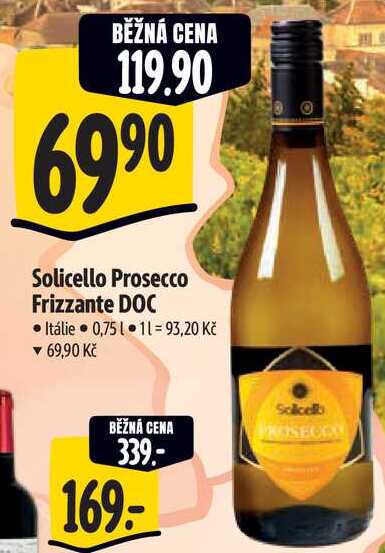 Solicello Prosecco Frizzante DOC, 0,75 l