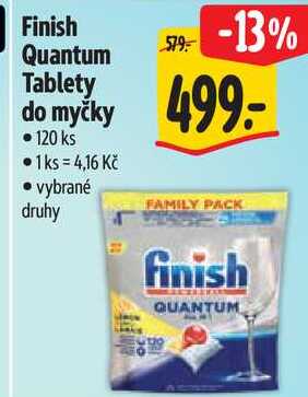 Finish Quantum Tablety do myčky, 120 ks 
