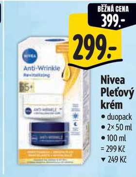 Nivea Pleťový krém, 2x 50 ml 