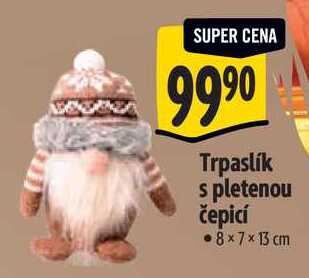 Trpaslík s pletenou čepicí 
