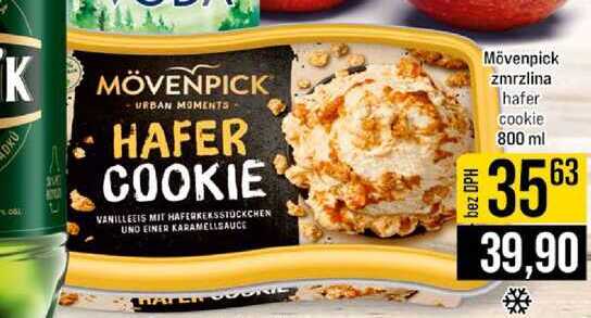 Mövenpick Zmrzlina hafer cookie 800 ml 