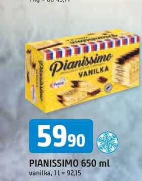 PIANISSIMO 650 ml vanilka