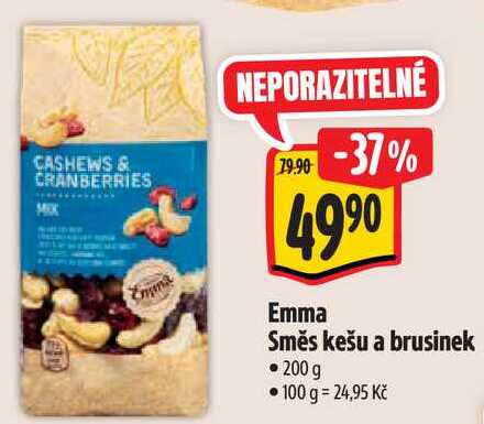 Emma Směs kešu a brusinek, 200 g