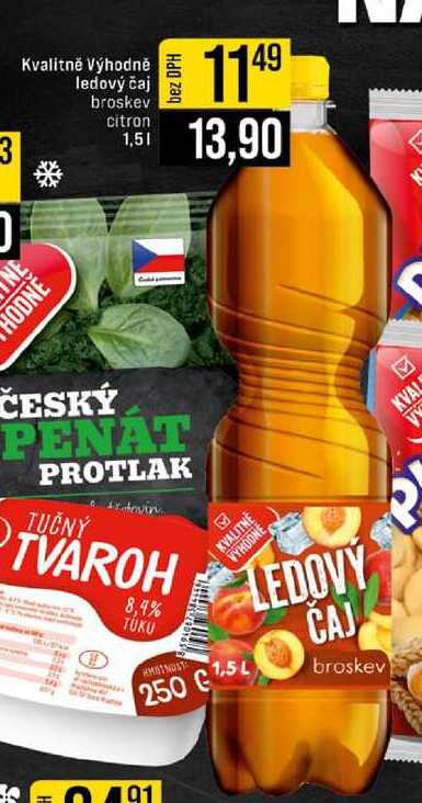 Kvalitně Výhodně ledový čaj 1,5 l