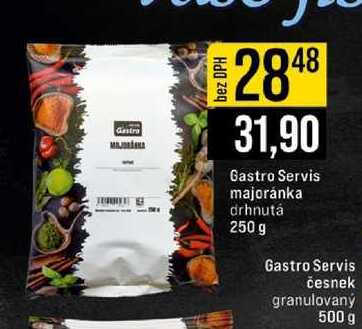 Gastro Servis majoránka drhnutá 250 g 