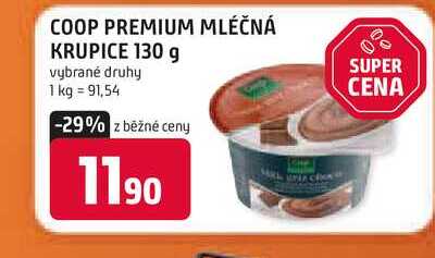 COOP PREMIUM MLÉČNÁ KRUPICE 130 g 