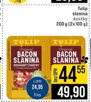 Tulip slanina kostky (2x100 g) 200 g 