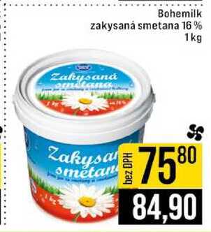 Bohemilk zakysaná smetana 16% 1 kg