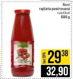 Novi rajčata pasírovaná rustikal 680 g 