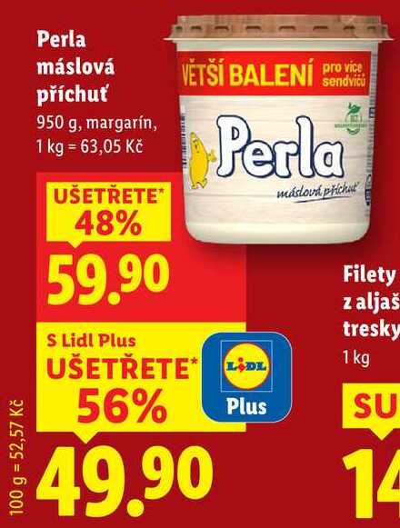 Perla máslová příchuť, 950 g