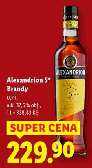 Alexandrion 5* Brandy, 0,7 l