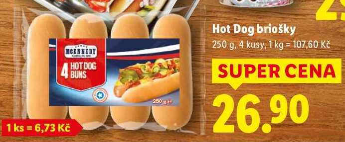Hot Dog briošky, 250 g
