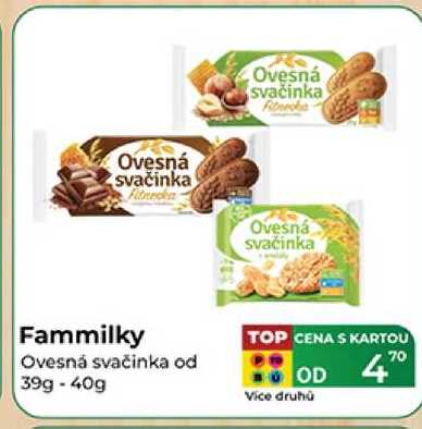 Fammilky Ovesná svačinka od 39g-40g