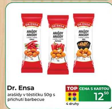 Dr. Ensa arašídy v těstíčku 50g s příchutí barbecue 