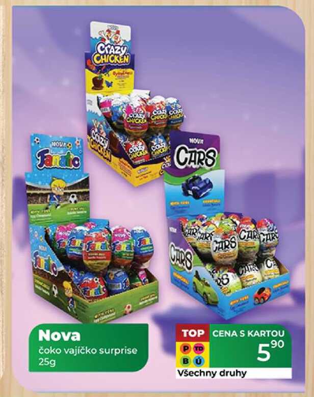 Nova čoko vajíčko surprise 25g 
