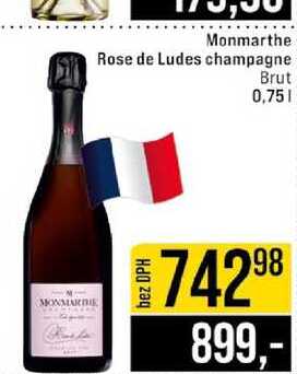 Monmarthe Rose de Ludes champagne Brut 0,75 l