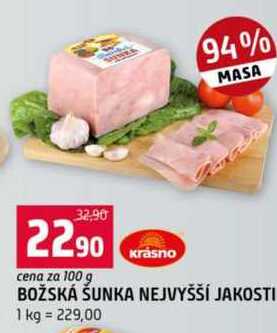 BOŽSKÁ ŠUNKA NEJVYŠŠÍ JAKOSTI 100 g