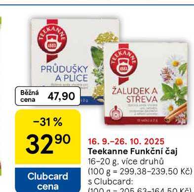 Teekanne Funkční čaj, 16-20 g, více druhů