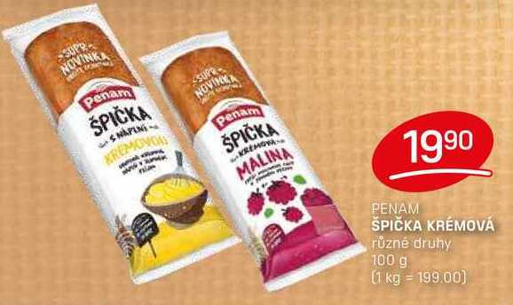 PENAM ŠPIČKA KRÉMOVÁ různé druhy 100 g 