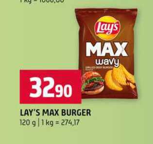 Lay’s max burger 120 g 