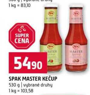 Spak master kečup 530 g