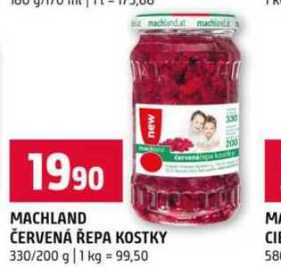 Machland červená řepa kostky 330 g