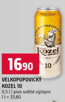 Velkopopovický kozel 10 plech