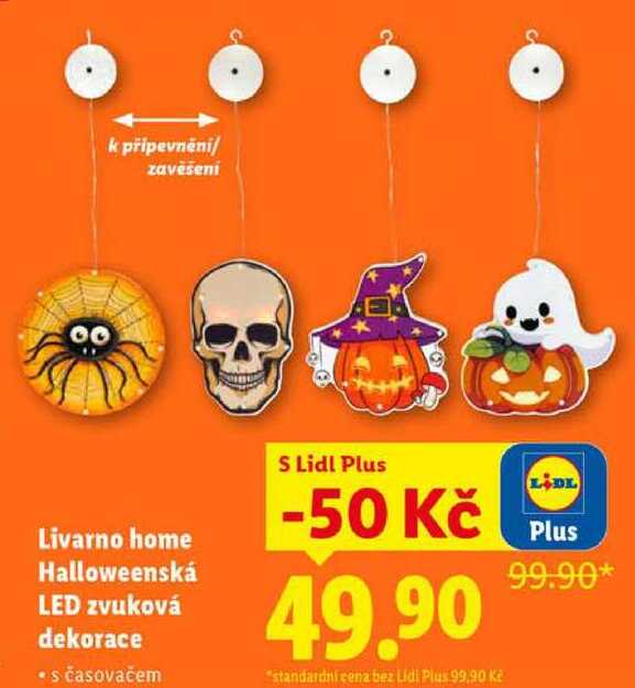 Livarno home Halloweenská LED zvuková dekorace 