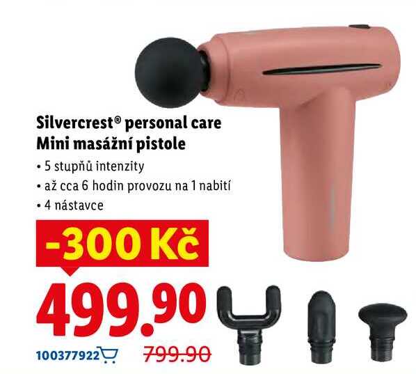 Silvercrest personal care Mini masážní pistole 