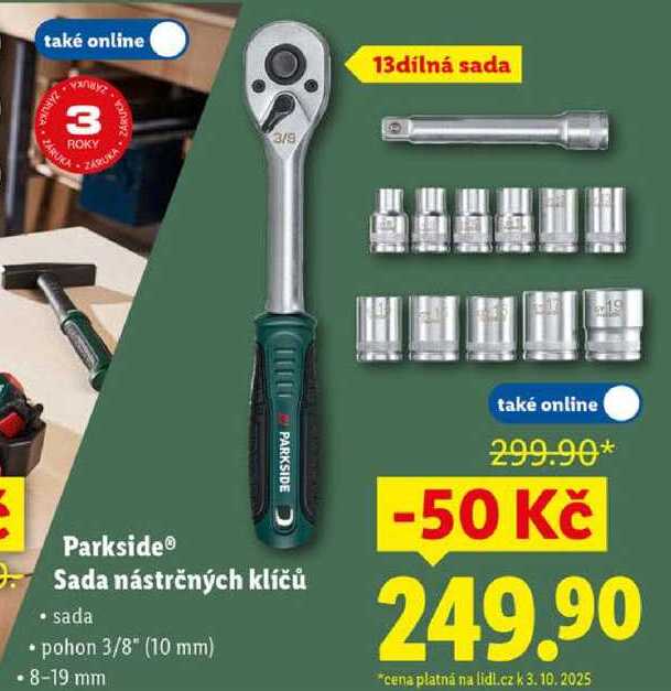 Parkside Sada nástrčných klíčů 