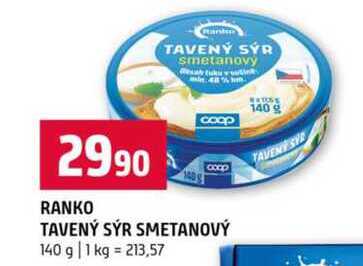 Ranko TAVENÝ SÝR smetanový 140 g