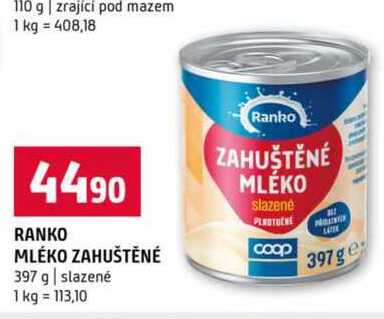 Ranko mlého zahuštěné 397 g