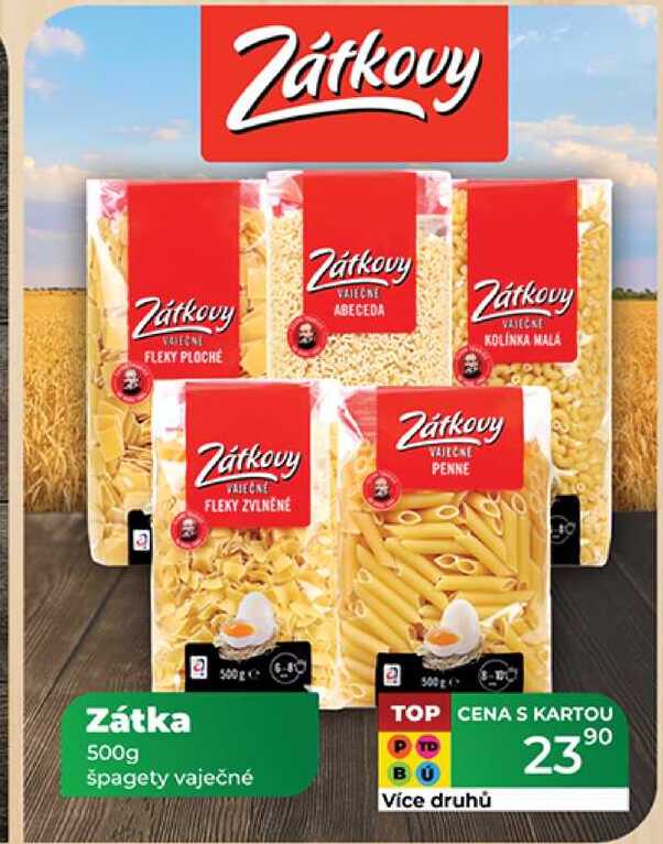 Zátka 500g špagety vaječné 