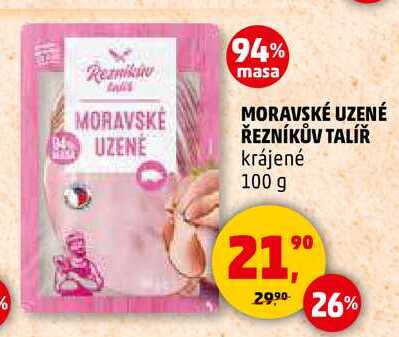 MORAVSKÉ UZENÉ ŘEZNÍKŮV TALÍŘ, 100 g 