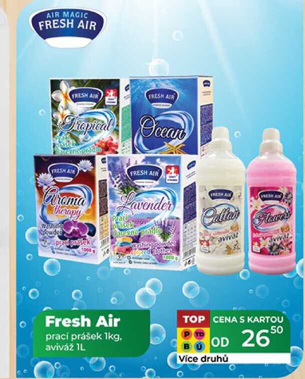 Fresh Air prací prášek 1kg, aviváž IL