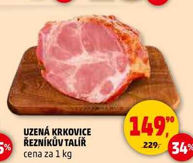 UZENÁ KRKOVICE ŘEZNÍKŮV TALÍŘ, 1 kg
