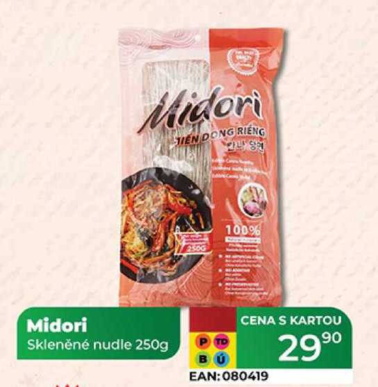 Midori skleněné nudle 250g 