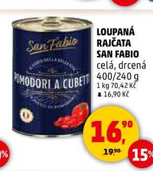 LOUPANÁ RAJČATA SAN FABIO, 400/240 g