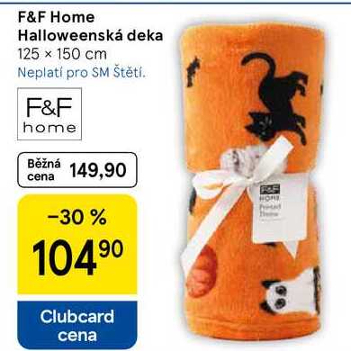 F&F Home Halloweenská deka 125 x 150 cm 
