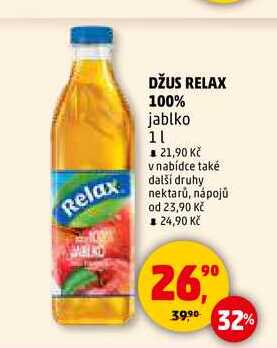 DŽUS RELAX 100% jablko, 1 l