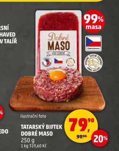 TATARSKÝ BIFTEK DOBRÉ MASO, 250 g 