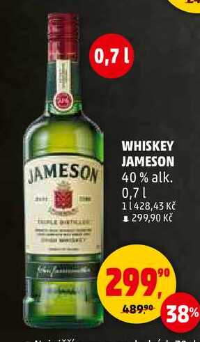 WHISKEY JAMESON, 0,7 l