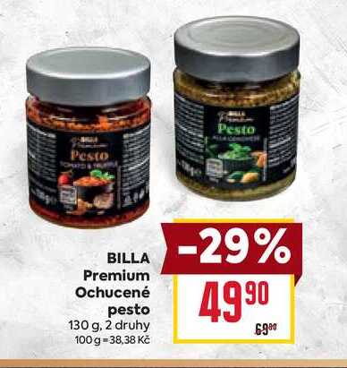 BILLA Premium Ochucené pesto 130 g