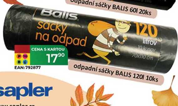 odpadní sáčky BALIS 120l 10ks  