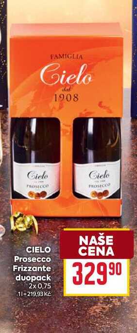 CIELO Prosecco Frizzante duopack 2x 0,75l